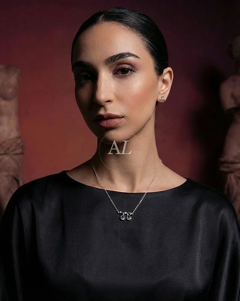 Amaya Lala, editorial studio portrait, London